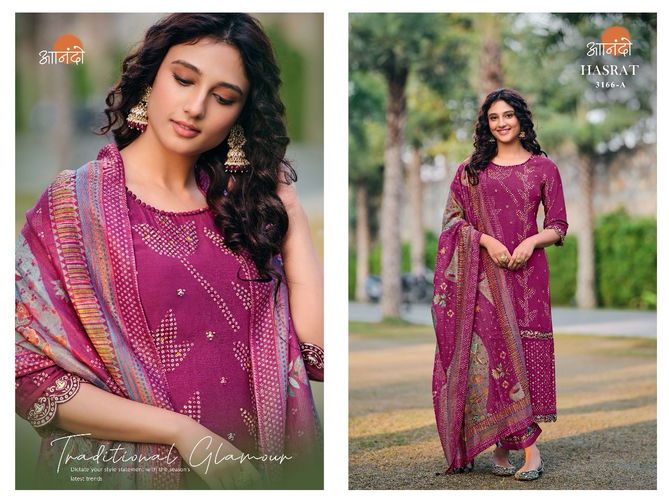 Hasrat 3166 Anando By Jay Vijay Muslin Printed Designer Salwar Kameez Orders In India